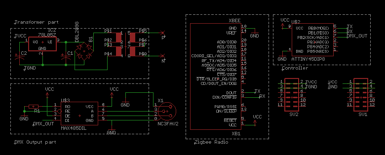 Image of schematic of Open Light DMX