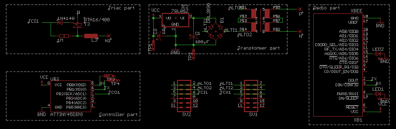 Image of schematic of Open Light Triac